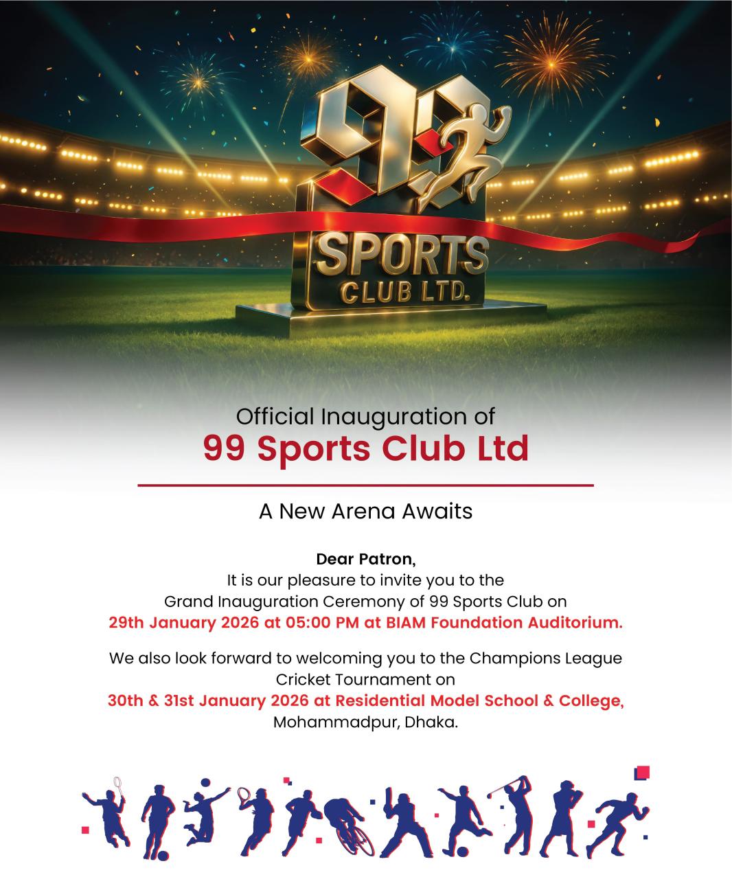 Official Inauguration of 99 Sports Club Ltd